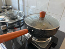 川岛屋 日式全黑木柄雪平锅小锅煮奶锅泡面锅加厚平底不粘锅婴儿辅食锅 【家庭组合】雪平锅+盖2件套 22cm 实拍图