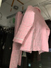 美标睡衣女新款三层加厚纯棉夹棉套装秋冬保暖全棉可外穿情侣家居服男 女士775粉红 2XL 实拍图