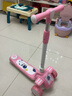 飛鸽儿童滑板车1-3岁3-6岁三合一可推可坐可折叠防侧翻宝宝滑板车 【滑行款】樱花粉 实拍图