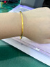 黄金谷女神节礼物金包银手镯女款包金手镯金手环三生三世简约素手镯送女 三生三世-三圈-56mm 实拍图