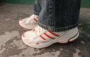 adidas「寻光者」SPIRITAIN 2.0厚底网面老爹鞋阿迪达斯轻运动 奶油白/浅猩红/金属银 45 实拍图