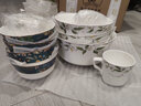 金岚玉唐山骨瓷超大泡7英寸方便面碗汤碗微波炉碗陶瓷汤碗可叠放大碗 香榭丽舍-7英寸翻口面碗4个 实拍图