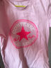 Converse 匡威儿童装男童短袖t恤夏季新款打底大童透气小女孩半袖运动T恤 8992樱花粉-女童 130 /64 【建议身高116-122cm】 实拍图