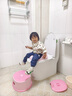 ONLYOU BABY儿童马桶圈大号坐便器男孩女宝宝专用坐垫婴儿便盆梯小孩厕所辅助 维尔粉-硅胶软垫马桶圈+踩脚凳 【免安装】全包胶靠背（送挂钩） 实拍图