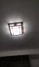 雷士照明（NVC）吸顶灯客厅灯led灯具中式家居木艺灯仿古实木羊皮灯圆形三色18W 晒单实拍图