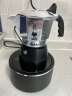 比乐蒂（Bialetti） 摩卡壶双阀手冲咖啡壶意大利进口高压特浓意式咖啡机brikka壶 红色磨豆机+双阀2杯份+4.0电陶炉 100ml 实拍图