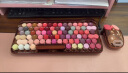 洛斐（LOFREE） 无线蓝牙键盘机械复古Mac办公笔记本iPad手机女生键盘口红键鼠套装 玫瑰金限量版键鼠套装 实拍图