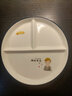 瓷然优品分格211减脂餐盘家用三格分餐盘隔早餐餐具儿童陶瓷减肥定量盘子 赚钱养家 8.2英寸单盘 实拍图