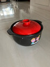 山背瓷业（SHANBEI CERAMICS） 砂锅电磁炉专用明火煲汤锅家用小号沙锅陶瓷煲养生炖汤 4升明火款（玛瑙红） 4L 实拍图