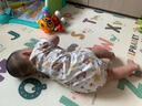 Aengbay昂贝 婴儿连体衣夏装宝宝衣服短袖幼儿纯棉薄款哈衣新生儿睡衣 甜豆小熊 73cm 实拍图