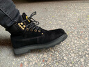 森馬马丁靴2025冬季新款加绒保暖英伦中帮男士棉鞋高帮登山雪地大黄靴 绒面-A款幻影黑(加绒款)偏大一码 39 实拍图
