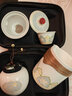 瓷牌茗茶具（cipaiming teaset）旅行茶具套装户外便携式陶瓷快客杯一壶四杯办公室功夫茶壶泡茶 白古茗一壶三杯+茶叶罐+便携包 实拍图