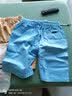 花花公子【2条装】短裤男夏季纯棉5五分裤韩版潮流中裤沙滩裤宽松休闲裤子 05卡其+05天蓝 3XL 【建议穿155斤以下】 实拍图