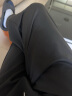 李宁（LI-NING）运动裤男卫裤直筒休闲裤长裤子2024春季健身跑步透气大码宽松潮流 黑色 冰丝速干夏季 直筒 XL/180（建议165斤-180斤） 实拍图