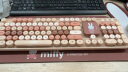 MIPOW MPC-006MF 无线键盘鼠标套装 复古朋克笔记本键盘 办公键鼠套装 鼠标 电脑键盘 棕色+键鼠垫套装 实拍图
