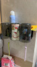 馨沛牙刷架免打孔漱口杯浴室卫生间牙膏牙缸挂墙置物架刷牙杯壁挂式 实拍图