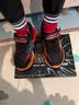 Skechers斯凯奇童鞋男童闪灯鞋秋季休闲运动鞋儿童鞋开关发光潮鞋400103L 黑色/红色/BKRD 27.5 实拍图