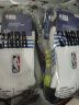 NBA袜子男士中筒休闲运动袜加厚毛圈时尚刺绣防滑跑步篮球棉袜3双 晒单实拍图
