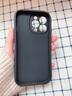 吟悦 适用苹果13/pro/max手机壳 iPhone新款卡通13mini全包镜头防摔网红硅胶皮纹软壳毛衣熊女款 (炫酷黑)毛衣熊黑-贈保护膜 苹果13pro 实拍图