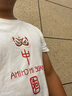 名格雅顿纯棉短袖t恤国潮夏季男士宽松打底衫情侣装潮流T半袖体恤 白色-狮头中国 XL 130-145斤 实拍图