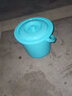 加厚彩色塑料小号提水桶带盖收纳桶储水儿童玩具桶保鲜桶 食品小桶 【蓝色】约3.5L可装7斤水 实拍图