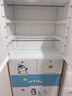 纳份爱 【70面宽】特大加厚儿童宝宝衣柜双开门 卧室收纳柜抽屉式储物柜 草莓兔 70面宽【挂衣款+3抽屉】 实拍图