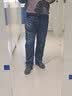 真维斯（Jeanswest）牛仔裤男2026秋季棉弹修身时尚商务长裤子男宽松直筒裤深蓝色38 实拍图