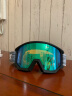 UVEX athletic滑雪镜 德国优维斯进口男女滑雪眼镜超清防雾可卡近视镜 FM 5505202230 哑光黑-绿.S2 实拍图