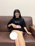 BYXAS暖宫腰带大姨妈神器生理期按摩暖腰带送女友三八妇女节礼物 粉色 实拍图