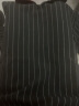 轩森图（XUANSENTU） 微胖男生冰丝条纹v领T恤男夏季感短袖ins潮牌翻领半袖体恤上衣服 黑色 M（85-120斤） 晒单实拍图