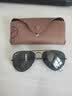 雷朋（RayBan）偏光太阳镜男女款眼镜经典飞行员户外金属墨镜0RB3689 【偏光】004/48枪色镜框黑色镜片 尺寸58 实拍图
