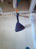 馨沐鱼三角蝴蝶拖把家用一拖净天花板清洁神器家用大扫除免手洗拖地墙面 130cm杆长-深蓝【配8布】 实拍图