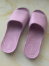 步术 拖鞋女中国台湾进口夏季家居时尚鱼嘴防滑防臭软底轻便静音 水晶紫 M(建议37-38码/鞋长约25.5cm） 实拍图