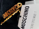 MOSCHINO莫斯奇诺Lettering Logo耳环 亮金色 U 晒单实拍图