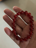 菜百首饰 时尚玛瑙手串男女款  定价 JS 红玛瑙手串16mm 实拍图