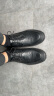 波图蕾斯（Poitulas）皮鞋男士低帮系带手抓纹商务休闲鞋英伦布洛克婚鞋 2996 黑色 40  晒单实拍图