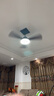 佑家餐厅桐木风扇灯新中式客厅吊扇灯北欧简约卧室电扇灯 52寸桐木三叶 60w全光谱 变频仿古半哑 实拍图