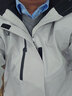 骆驼冲锋衣男羽绒三合一防风防水户外抓绒登山服女 O005W4，冰川灰 ，中性【抓绒】 2XL 实拍图