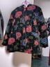 俞兆林（YUZHAOLIN）妈妈装冬季中老年女装60岁70岁奶奶老年人衣服奶奶棉袄羽绒棉服  黑色圆圈 3XL （建议115-125斤） 实拍图