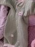舒贝怡婴儿衣服新生儿连体衣满月宝宝哈衣春季保暖周岁男女童爬爬服绿80 实拍图