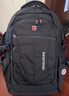 伊努博初中生护脊书包中学生大学生大容量男生旅行双肩包高中减负背包新 经典黑-17寸+胸扣 实拍图