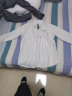 歌世爵日系条纹刺绣长袖衬衫男士春秋季休闲复古青年文艺宽松棉质衬衫 9306白色 S 实拍图