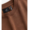 H&M男装卫衣柔软质感打底休闲简约圆领套头衫1116080 棕色 175/100 晒单实拍图