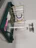 格娜斯（CRISTALGLASS）玻璃杯水杯套装家用客厅带把杯子泡绿茶杯耐热牛奶杯家庭高颜值 300ml六支+金色杯架+绿杯盘+水壶 实拍图