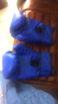 华亚 拳击手套 散打格斗武术搏击训练沙包拳套 儿童手套蓝色7-12岁均码 实拍图