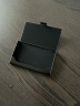 EHRENMANN防指纹 钛钢名片夹 男女 商务 时尚超薄金属名片盒 名片卡包卡盒 黑色 实拍图