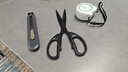 得力（deli） 剪刀黑刃 家用裁缝剪布剪子 儿童学生用手工剪纸小剪刀 多功能办公剪 【黑色套装】大号剪刀+大号美工刀 实拍图