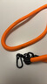 森麥康手机挂绳挂脖绳子斜挎可背伸缩可调节男款个性创意时尚链女钥匙卡套多功能手机壳防摔防丢长吊绳细 橙色+连接片 实拍图