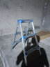 中创 ZCAL 多功能家用人字梯加厚铝合金梯凳花架置物架 轻便可折叠 LHS-S-03（日式3步梯，高0.8m） 实拍图