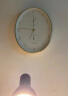 BBA挂钟轻奢现代轻奢钟表客厅简约时钟挂墙家用石英钟 椭圆白34.5cm 实拍图